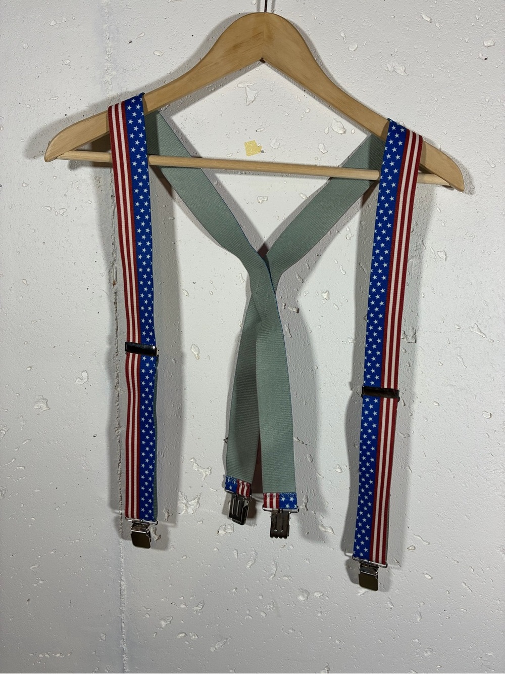 Vintage American Flag Suspenders